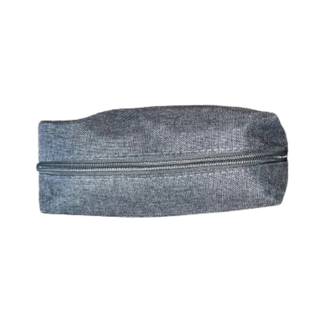Bulgari gray cosmetic bag NWOT